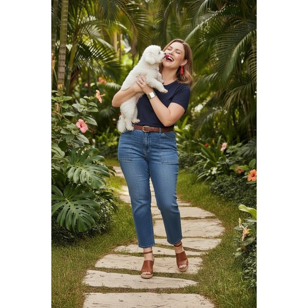 Pilcro Anthropologie The Wanderer Relaxed‎ Leg Jeans 18W Capsule Wardrobe